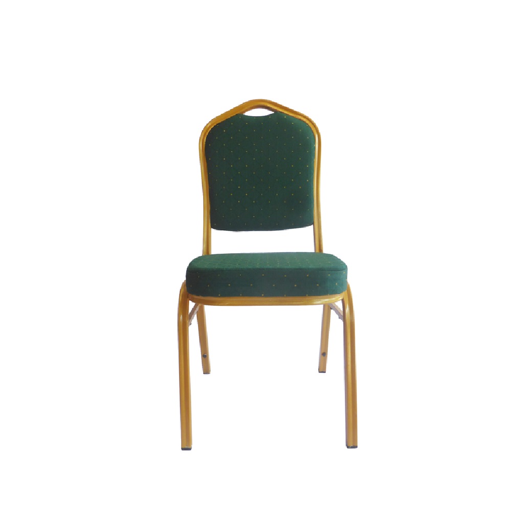 BANQUETING CHAIRS STEEL FRAME GREEN / GOLD 2525